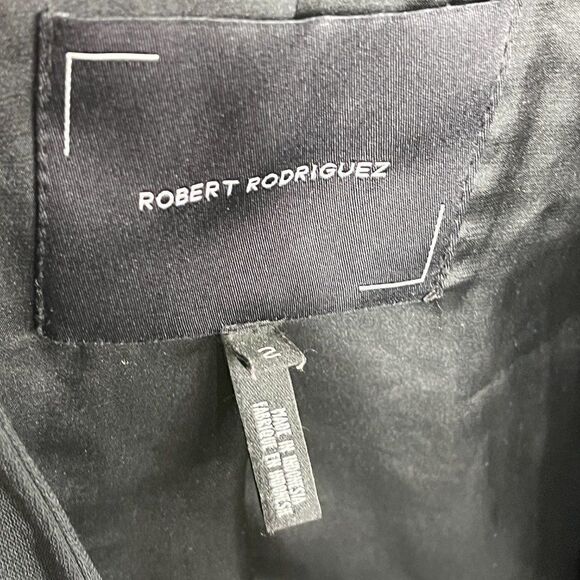 Robert Rodriguez Black Open Daphne Blazer Size 2 - Picture 6 of 12